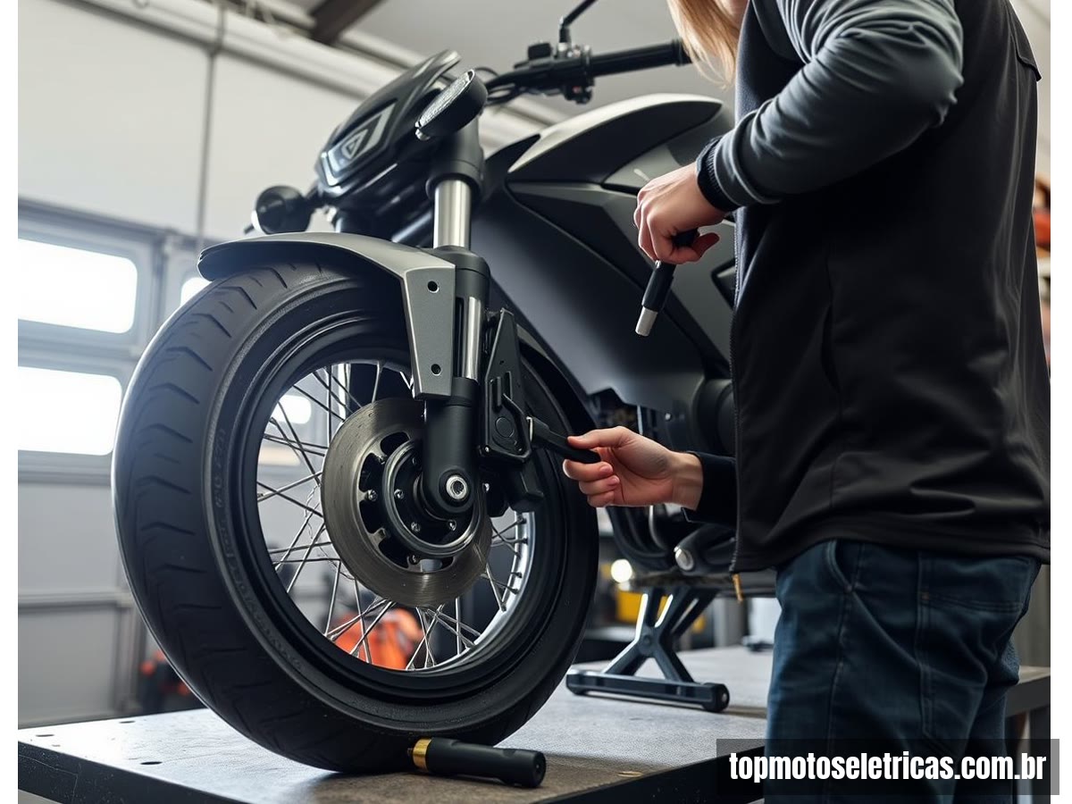 Como Regular o Freio de uma Moto Elétrica em Casa Passo a Passo